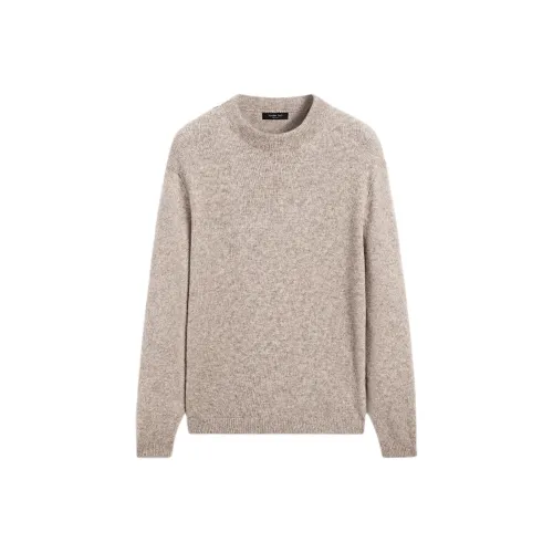 Massimo Dutti Песочный Желтый Мужской Трикотаж