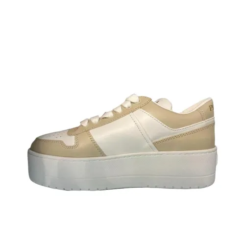 PRADA Downtown Bold Low Top Скейтборд Кроссовки Женские Экрю