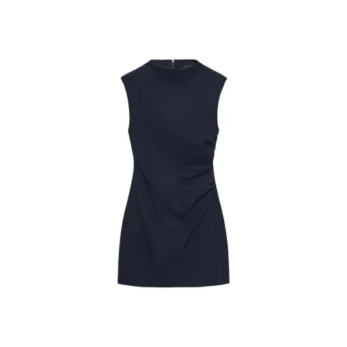 ZARA Морской синий Женские Платья без рукавов