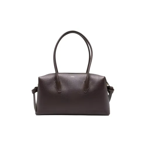 YUZEFI Телячья кожа Сумка через плечо Женская Коричневая