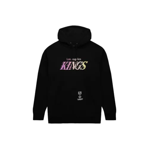 MITCHELL NESS Черный флис Пуловер Толстовка Свитшот Унисекс