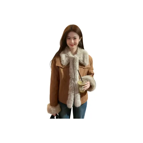 GEZITAI Бархат Feel Пальто Женское