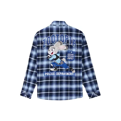 BOY LONDON Зверополис Коллаборация Синие Унисекс Рубашки