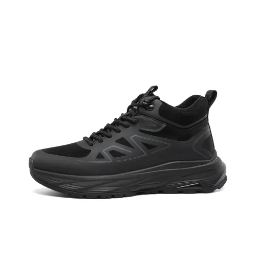 SEPTWOLVES Амортизация противоскользящий устойчивый к истиранию водонепроницаемый увеличивающий высоту термическая повседневная обувь для мужчин HD