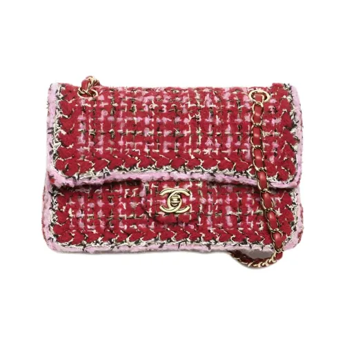 CHANEL Твидовая ткань и золото Металлическая Сумка Маленькая Женская Многоцветная