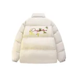 Белый хлопковый пуховик