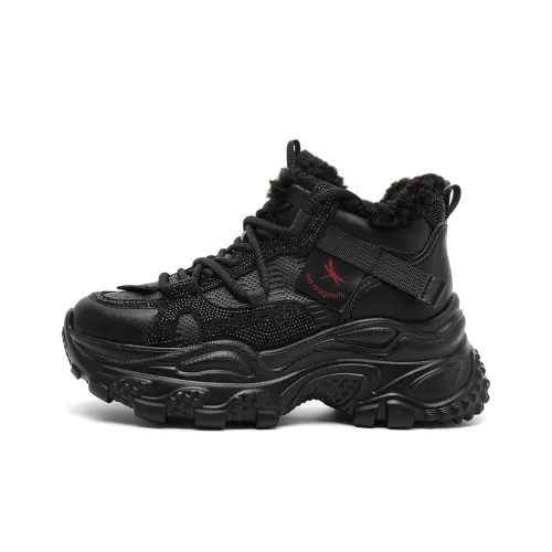 RED DRAGONFLY Высота Увеличивающие Ударопрочный MID Топ Толстая Подошва Кроссовки Женские