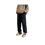 Чёрные хлопковые брюки [высококачественные]