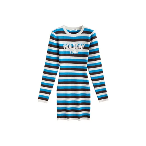 Tonlion Длинное платье с длинными рукавами женское