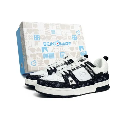 BEINGMATE Скейтборд Кроссовки Низкие Черные Белые Мужские