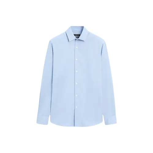 Massimo Dutti Мужские Синие Рубашки