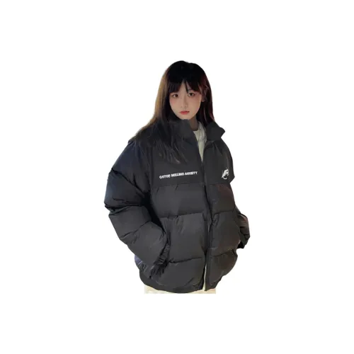 GUOZHEN Черный Женский пуховик