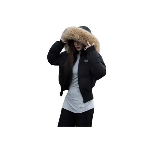 BRG Черный Женские пуховики