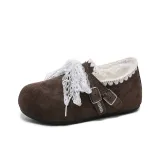 Brown [Флисовая подкладка] [Кружево шнурки]