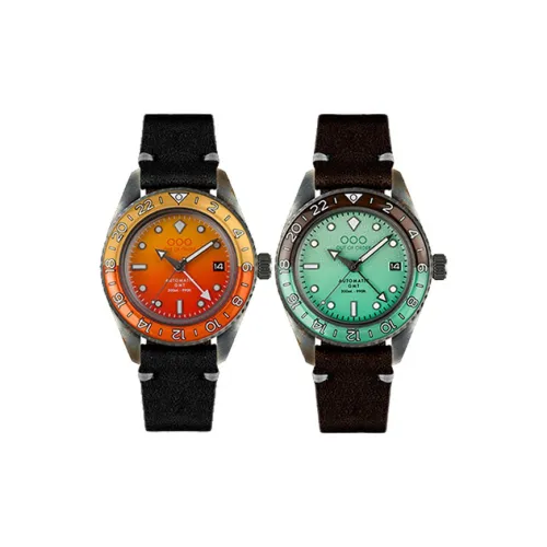 OUT OF ORDER Cocktail Series Механические автоматические часы ремень из коровьей кожи многоцветный циферблат унисекс