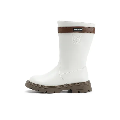 Санрио Kulomi Амортизация Устойчивый к истиранию Водонепроницаемый Увеличение высоты Термический высокий топ Детские кожаные сапоги