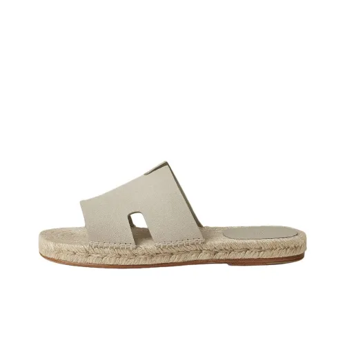 HERMES Antigua Шлепанцы Мужские Бежевые