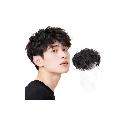 YOSEE Рыбалка Стиль Lesley Кудрявый Мужская Перука Стильный Топ Пластыри для Восстановления Волос Человеческие Волосы