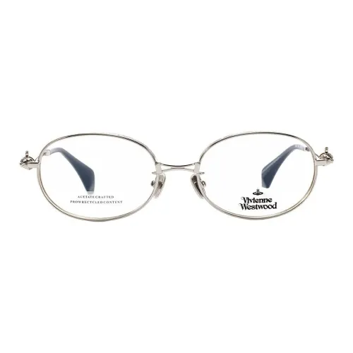 Vivienne Westwood Круглые Оправы для Очков Унисекс Античное Серебро