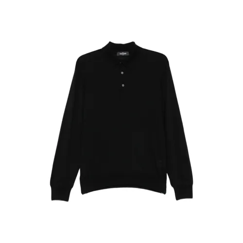 Gran Sasso Мужская черная поло