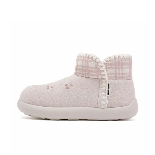 Warrior Студенты' Вечеринка Доступный Милый и симпатичный Вишня Ботинки Теплоизоляционный Покрытие Короткий Сноубутсы Женские