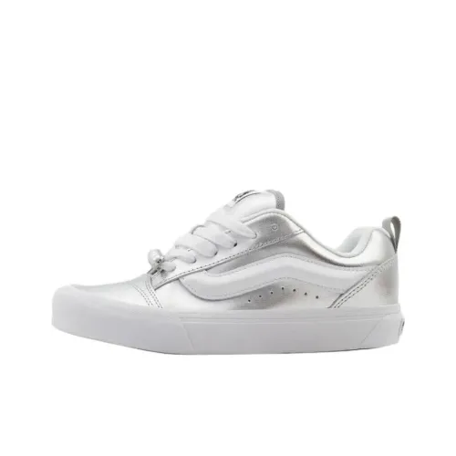 VANS Knu Skool Низкие Кроссовки для скейтбординга Support Low Top Унисекс Серебряный