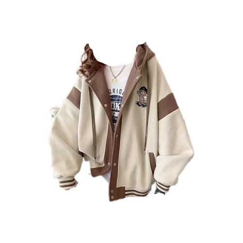 DXLM Vintage Бейсбольная куртка Женская