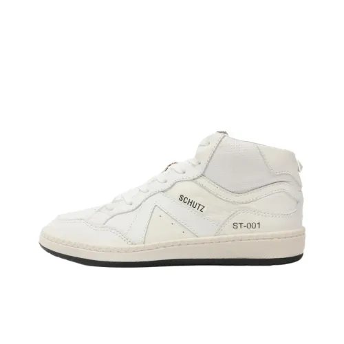 Schutz MID Топ Скейтборд Кроссовки Женские Белые