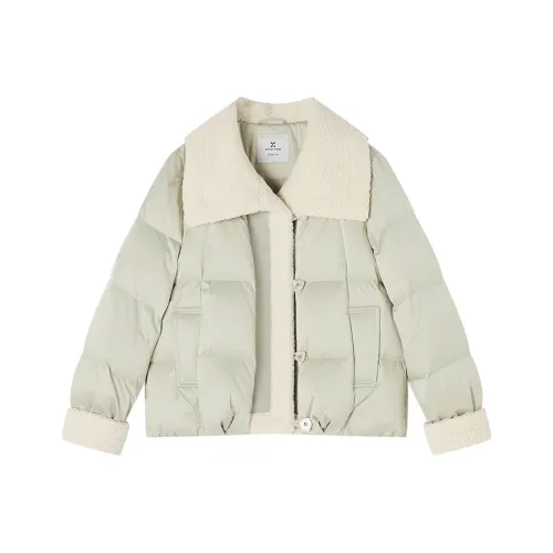 XIANGYING Светло-зеленый женский пуховик