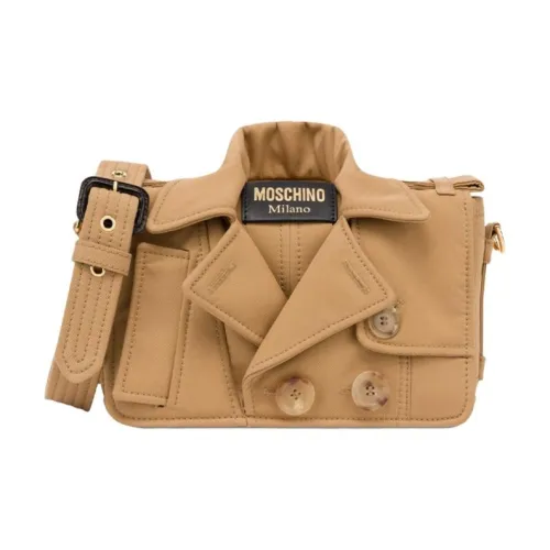 MOSCHINO Хлопок Плечевая сумка Unisex Light Умбра