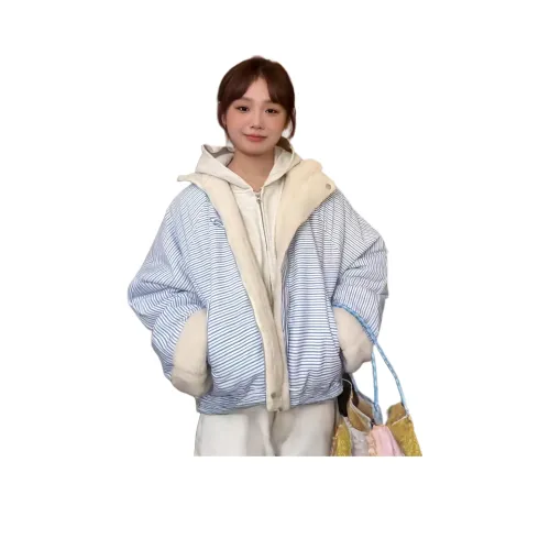 GUOZHEN Синий Женский пуховик