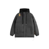 Темно-серый, утепленный