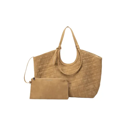 BEGOOER Кожа Бархат Сумка Сумка через плечо Стандартная Женская Песочного цвета