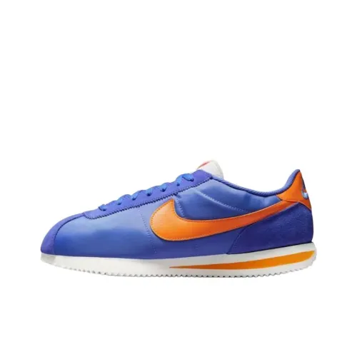 Nike Cortez Textile Беговые кроссовки Унисекс Синий Оранжевый