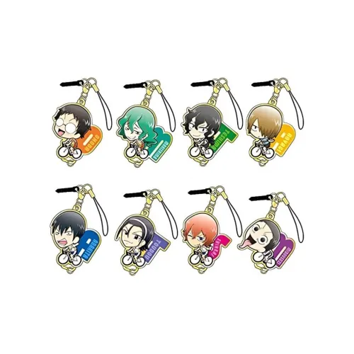 BANDAI Yowamushi Pedal Тиби Ono Hill Climb Lucky Draw Одиночная капсульная игрушка Цельная коробка 8 шт