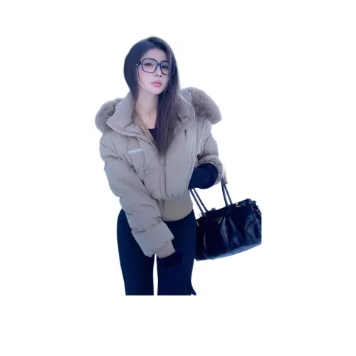 GUOZHEN Хаки Женские пуховики