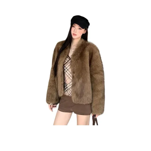 SKYA Коричневый Женские Меховые изделия