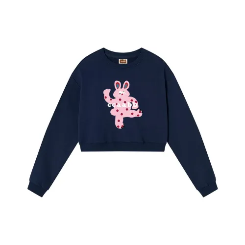 CCAABB Темно-синий синий унисекс свитшоты