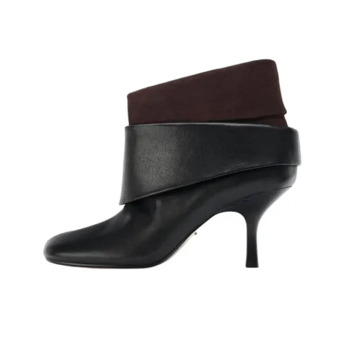 ZARA Ограниченная серия Ботильоны 7,5 см Женские Черные