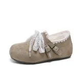 Хаки [Флисовая подкладка] [Кружево, шнурки]