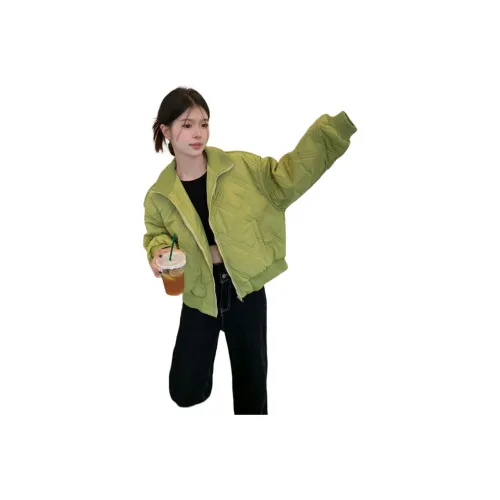 GUOZHEN Зеленый Женский Пуховик