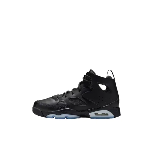 Jordan Flight Club 91 MID Топ Детские Баскетбольные Кроссовки Черные Подростки