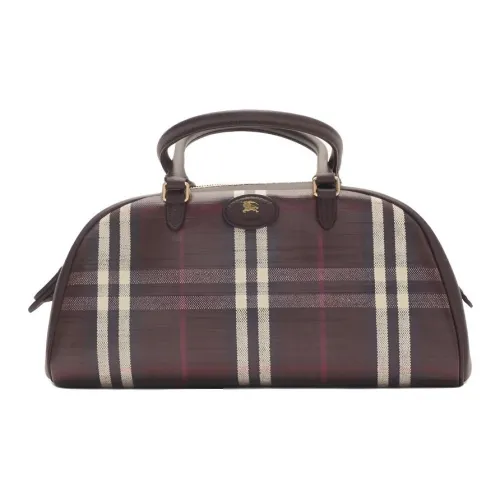 Burberry Телячья кожа Сумка Средний Женские Mahogany Красный