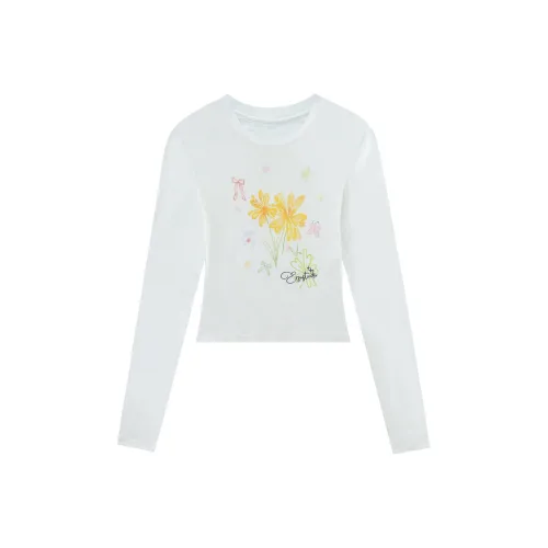 ER Белый Женские T-рубашки