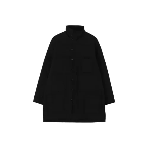 Yohji Yamamoto Pour Homme FW25 100 2 Broad Loop Пуговица Утепленный Блоуз Рубашка Мужская