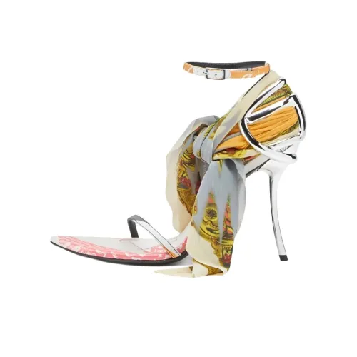 DIESEL D Ten Half Высокие каблуки 10,5 см Женские Серебряные