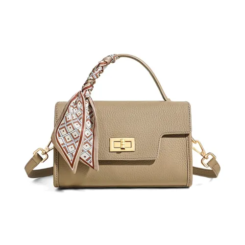 MILLIE'S Коровья кожа Сумка через плечо Стандартная Женская Чайный коричневый