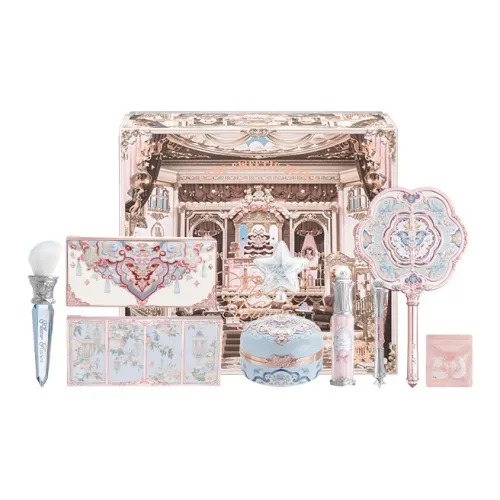 FlowerKnows Жидкая помада Румяна Наборы теней для век Легко смешиваемые Естественный Глянцевый LIP