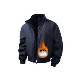 Темно-синий [Термический удержание Новый Размер CN 90% белый утиный пух]