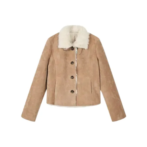 Wang Leshi Вельвет Feel Пальто Женское